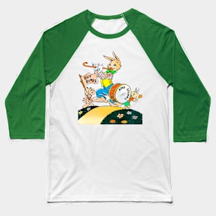 funny musician rabbit vintage retro Baseball T-Shirt